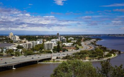 パース,郊外,道路