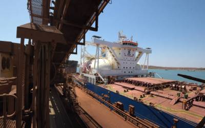 岸壁, ローダー, 搬出