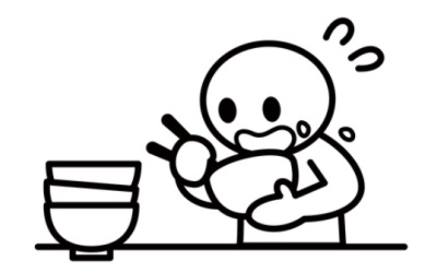 ご飯, おいしい, 大食い