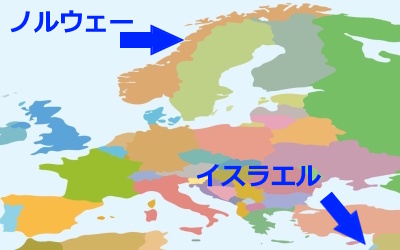 ノルウェー, 地図